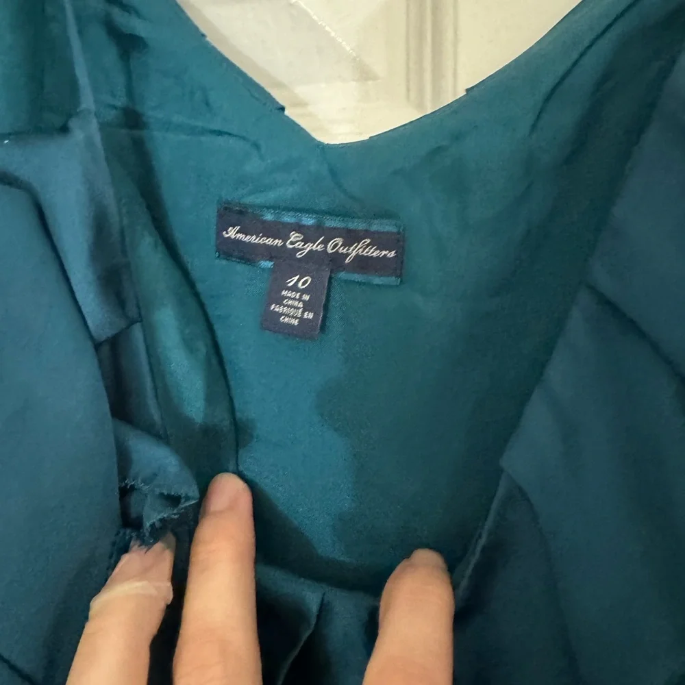 American Eagle Thin Strapped Subtle Ruffled Dress - Picture 5 of 8